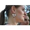 Náušnice RAJECKÉ SRDCE z chirurgickej ocele a Swarovski 4