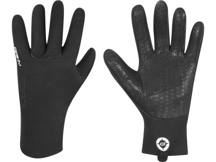 Rukavice neoprénové FORCE RAINY, černé