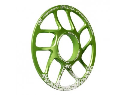 OneUp Components DH Block Green Back Iso grande