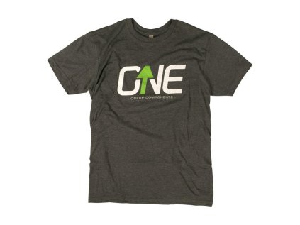 OneUp Components Logo T Shirt Heather Black 966