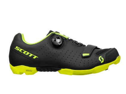 Cyklistické boty SCOTT MTB COMP BOA matt black/sulphur yellow