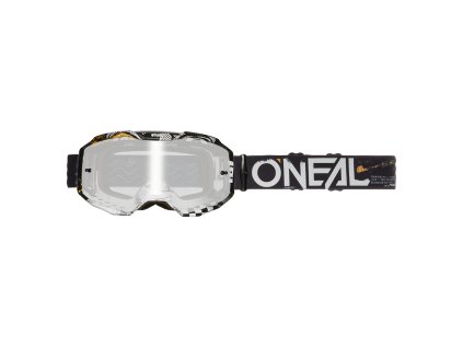 O´Neal brýle B-10 ATTACK V.24 černá/bílá, silver mirror
