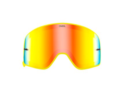 O´Neal náhradní sklo pro žluté B-50 FORCE, radium red