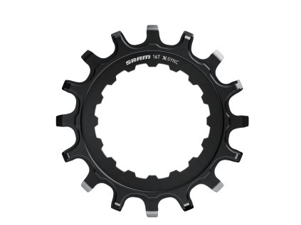 Převodník X-SYNC pastorek pro Bosch motory 16z Straight ocelový, černý