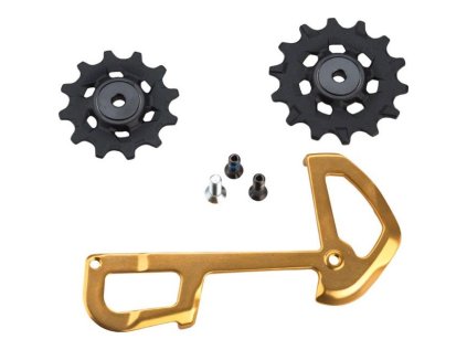 Kladky a vodítko k přehazovačce XX1 EAGLE 12 SPEED X-SYNC GOLD