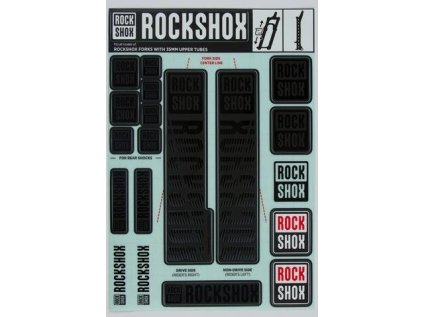 Nálepky RockShox - 35mm STEALTH MY18 - PIKE/LYRIK/YARI/DOMAIN/REVELATION(2018+)