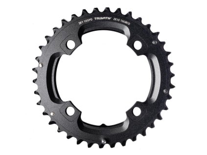 Převodník MTB 38T 104 S1 49 CHAINLINE AL5 2X10 NO PIN BLAST BLACK (38/24)
