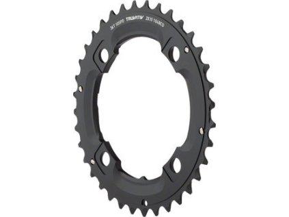 Převodník MTB 36T 104 S1 49 CHAINLINE AL5 2X10 LONG PIN BLAST BLACK (36/22)
