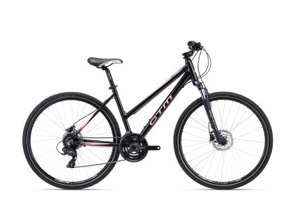 CTM MAXIMA 3.0 - černá perleť / světle ružová . (VELIKOST KOL 28, VELIKOST RÁMU M (16"))