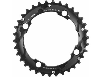 Převodník MTB 34T 104 AL5 2X10 MEDIUM PIN BLAST BLACK