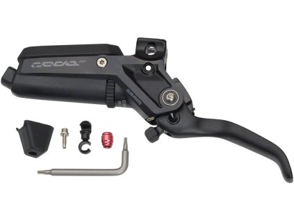 DISC BRAKE LEVER ASSEMBLY - ALUMINUM LEVER (ASSEMBLED, NO HOSE, INCLUDES BARB,OLIVE,BOOT)