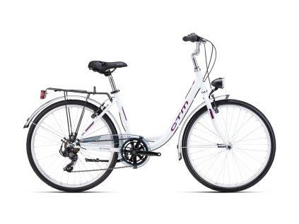 OLIVIA 2.0 - fialovobiela perleť / tmavá fialová 17 (430) (VELIKOST KOL 26, VELIKOST RÁMU 17" (430))
