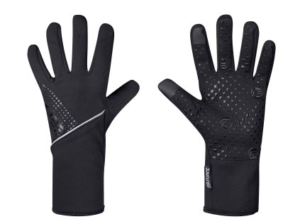 rukavice F VISION softshell, jaro-podzim, černé (velikost L, barva černá)