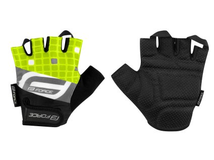 rukavice FORCE SQUARE, fluo (velikost M, barva fluo)
