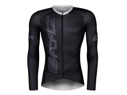 dres F TEAM PRO, dlouhý rukáv, černo-šedý (velikost M, barva šedá, černá)