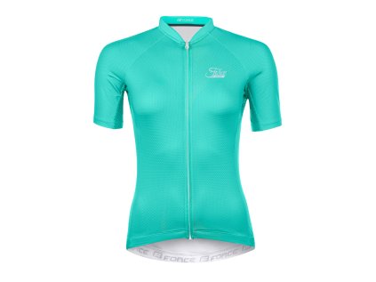 dres FORCE PURE LADY kr. rukáv, tyrkysový (velikost M, barva zelená)