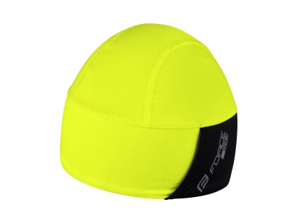 čepice pod přilbu FORCE SPLIT zateplená, fluo (velikost L-XL, barva černá, fluo)