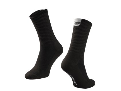 ponožky FORCE LONGER SLIM, černé S-M/36-41 (velikost S-M, barva černá)