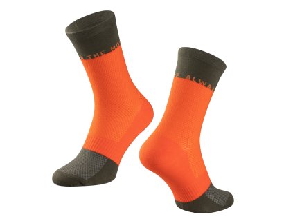 ponožky FORCE MOVE, oranžovo-zelené S-M/36-41 (velikost S-M, barva zelená, oranžová)