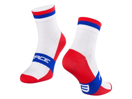 ponožky FORCE FLAG SRBSKO, S-M/36-41 (velikost S-M, barva bílá, červená)