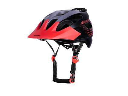 přilba FORCE RAPTOR MTB šedo-červená S - M (velikost S-M, barva šedá, červená)