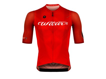 dres WILIER TEAM krátký rukáv, pánský, červený (velikost M)