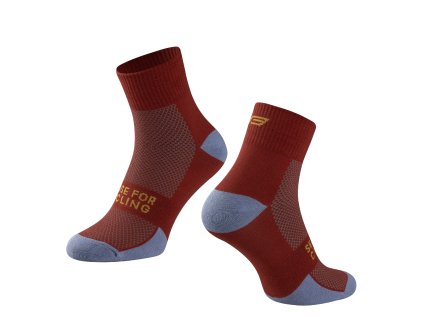 ponožky FORCE EDGE, červeno-modré S-M/36-41 (velikost S-M, barva červená, modrá)