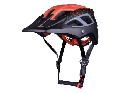 přilba FORCE AVES MTB, červeno-černá, matná (velikost L-XL, barva černá, červená)