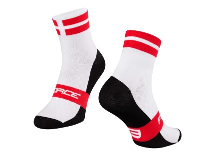 ponožky FORCE FLAG DÁNSKO, L-XL/42-46 (velikost L-XL, barva bílá, černá)