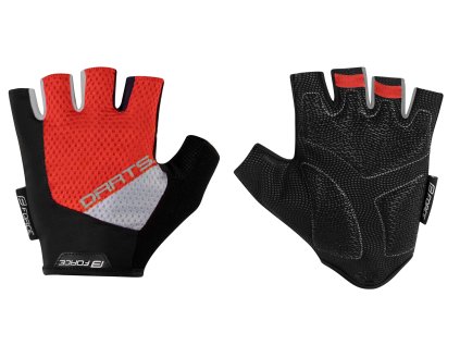 rukavice F DARTS gel bez zapínání,červeno-šedé (velikost L, barva šedá, červená)