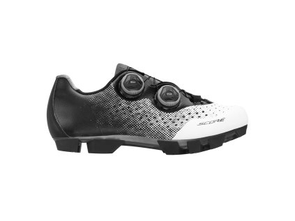 tretry FORCE MTB SCORE, bílo-černé (velikost 45, barva bílá, černá)