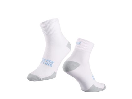 ponožky FORCE EDGE, bílo-šedé L-XL/42-46 (velikost L-XL, barva bílá, šedá)