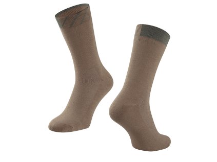ponožky FORCE MARK, hnědé S-M/36-41 (velikost S-M, barva hnědá)