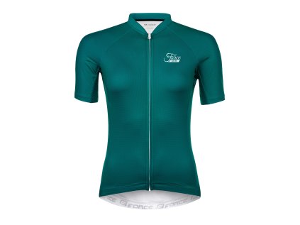dres FORCE PURE LADY kr. rukáv, petrolejový (velikost L, barva modrá)