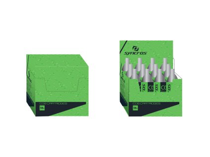 Syncros CO2 cartridge 38g thread. PAK-12 silver (Color Text silver, Velikost 1 size, filtr Syncros)
