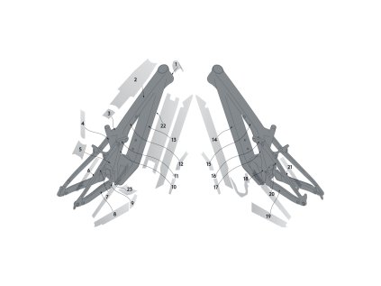 Syncros Frame Protection kit PATRON Carbon clear matt (Color Text clear matt, Velikost 1 size, filtr Syncros)