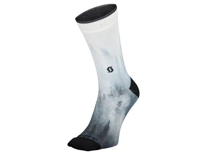 Scott Sock Trail Tree Crew black/white (Color Text black/white, Velikost 36-38)