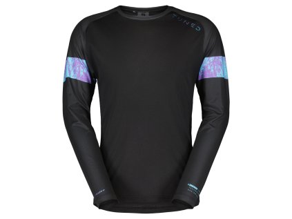 Scott Tee M's Trail Tuned LS black (Color Text black, Velikost S, filtr Scott)