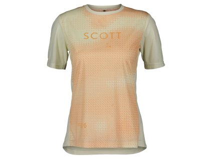 Scott Tee W's Trail Flow SS soft yellow/melon orange (Color Text soft yellow/melon orange, Velikost L, filtr Scott)