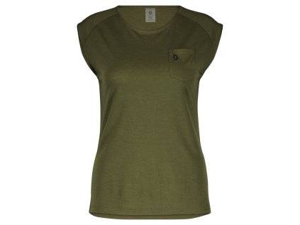 Dámské tílko Scott Defined Merino (Color Text fir green, Velikost M, filtr Scott)