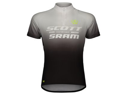 Scott Jersey Jr Scott-SRAM Pro black/white (Color Text black/white, Velikost 164, filtr Scott)