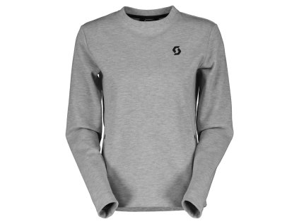 Scott Crewneck W's Tech grey melange (Color Text grey melange, Velikost M)