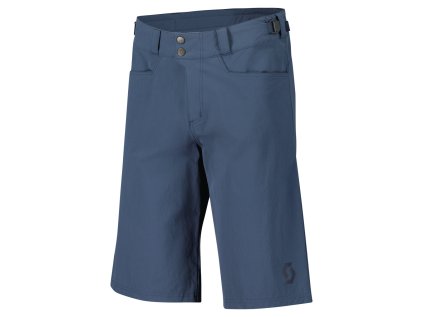 Scott Shorts M's Trail Flow w/pad metal blue (Color Text metal blue, Velikost 3XL, filtr Scott)