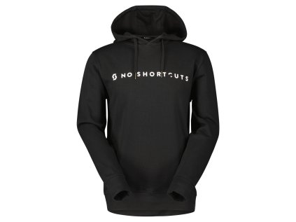 Scott Hoody M's No Shortcuts LS black (Color Text black, Velikost L)
