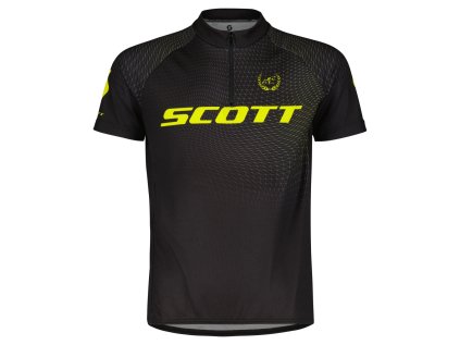 Scott Shirt Jr RC Pro SS black/sulphur yellow (Color Text black/sulphur yellow, Velikost 140, filtr Scott)
