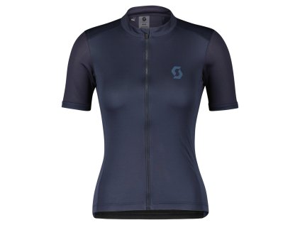 Dámský dres Scott Endurance 10 kr. rukáv (Color Text dark blue/metal blue, Velikost M)