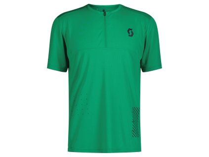 Scott Tee M's Trail Vertic Zip SS amazon green (Color Text amazon green, Velikost S, filtr Scott)
