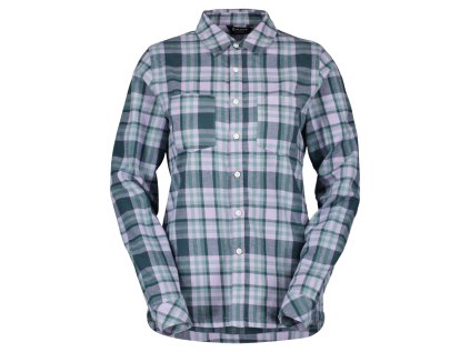 Dámská košile Scott Flannel s dlouhým rukávem (Color Text heather purple/aruba green, Velikost L, filtr Scott)