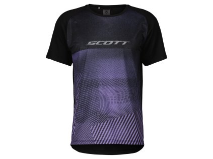 Scott Tee M's Trail Tuned SS black/swish purple (Color Text black/swish purple, Velikost L)