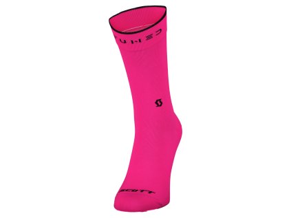 Scott Sock Trail Tuned Crew radiant pink (Color Text radiant pink, Velikost 36-38)